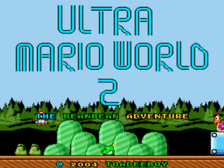 Ultra Mario World 2 - Demo 1 Title Screen